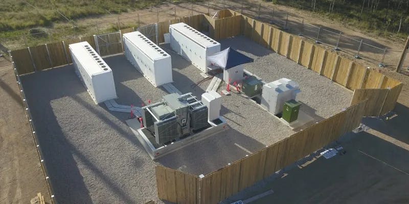 Tesla Battery Energy Storage equipment connected to the medium voltage distribution grid through a NOJA Power GMK
