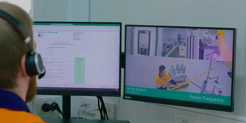 NOJA Power Test laboratory - Real Time Stream to Operators