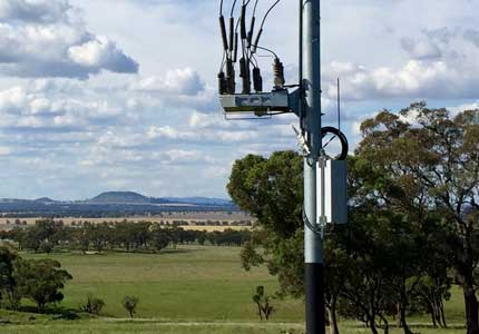 NOJA Power Recloser installation
