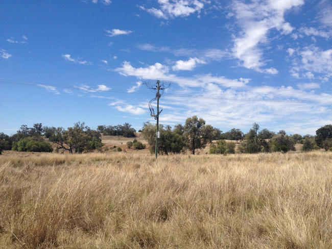 Bushfire Mitigation NOJA Power OSM Recloser in outback NSW, Australia