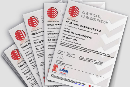 ISO 50001 Certificate of Registration