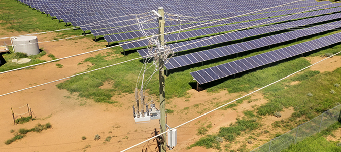 NOJA Power OSM Reclosers Solar Farm Installation