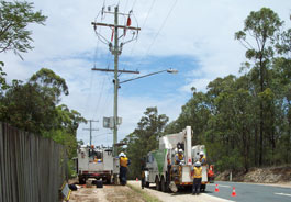 Energex installation crew on site