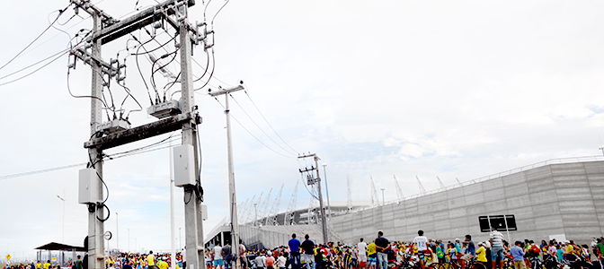 NOJA Power’s automatic circuit reclosers at Brazil’s Castelão Stadium, host of the Brazil vs Mexico and Germany vs Ghana in the FIFA World Cup tournament