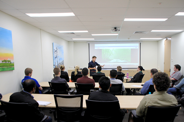 Annual Health and Wellbeing Lecture conducting in the NOJA Power Tesla Training Room