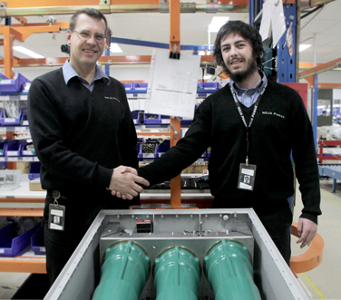 Jay Manne ( Engineering Director of NOJA Power) and Norton Kelly-Boxall (Engineering Cadet of NOJA Power) (l-to-r)