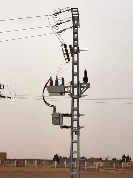 NOJA Power OSM Recloser installed as a capacitor switch in the Saharan Desert, Algeria