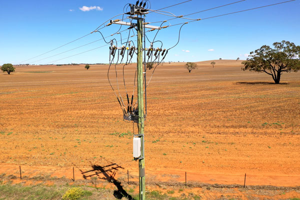 NOJA Power OSM Recloser installation in outback Australia