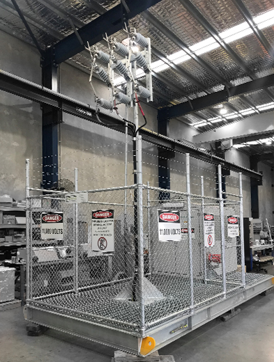 Overhead Connection Side – POWINS-NOJA Power Mobile Substation