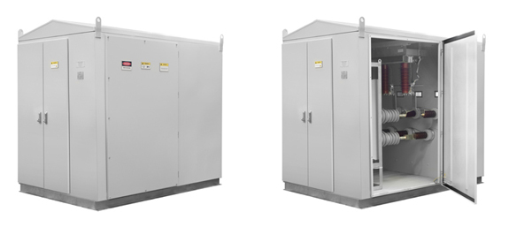 Portable Skid Mounted Custom Ground Mount Kiosk with Earth Switch