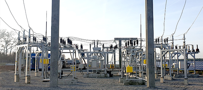 NOJA Power Recloser in Substation