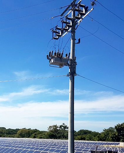 NOJA Power OSM Recloser Solar Farm Installation