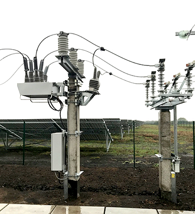 Connection point using NOJA Power OSM Recloser System for Protection and Control