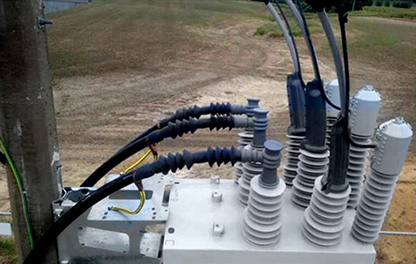 NOJA Power 38kV OSM Recloser with Overhead and Underground Cable Terminations